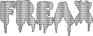 t. Weeyn FREAX linux inspired dripping in binary code men and women's t-shirt design